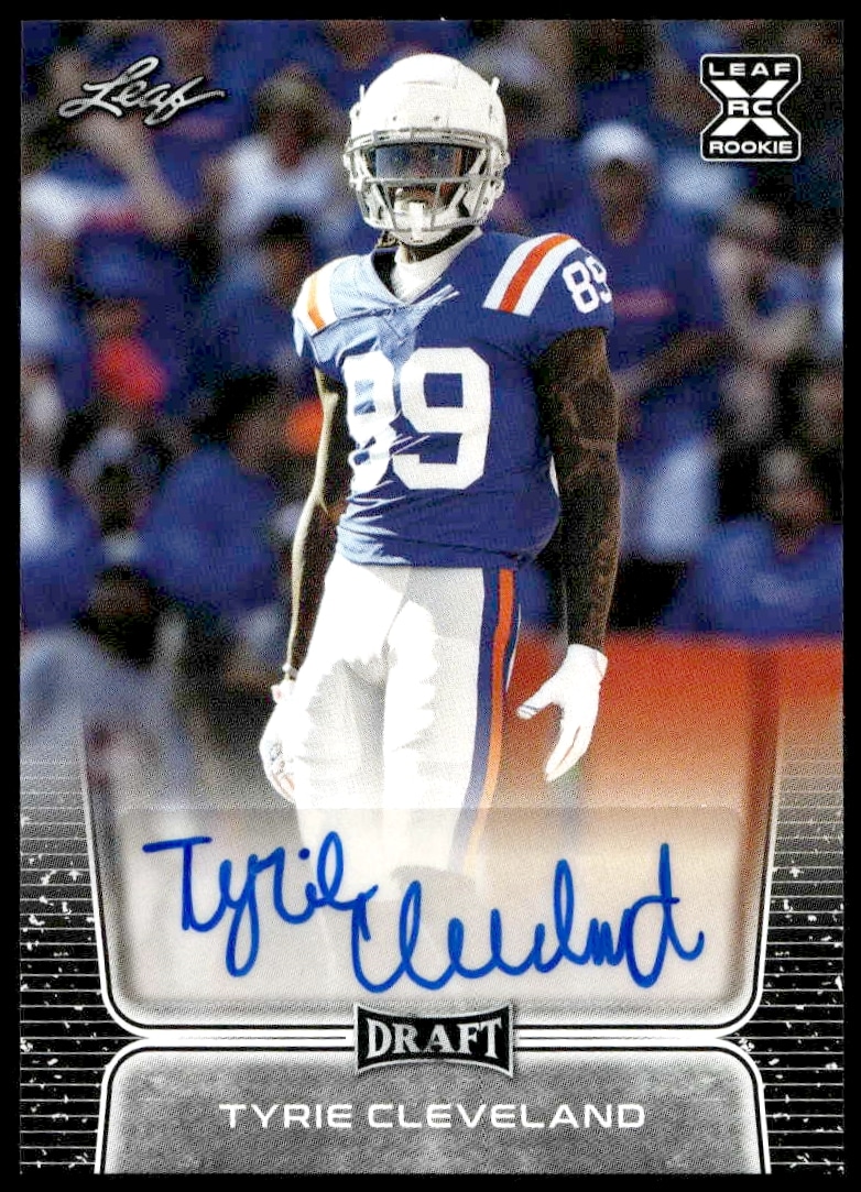 2020 Leaf Draft Tyrie Cleveland #BA-TC1 Auto (Front)