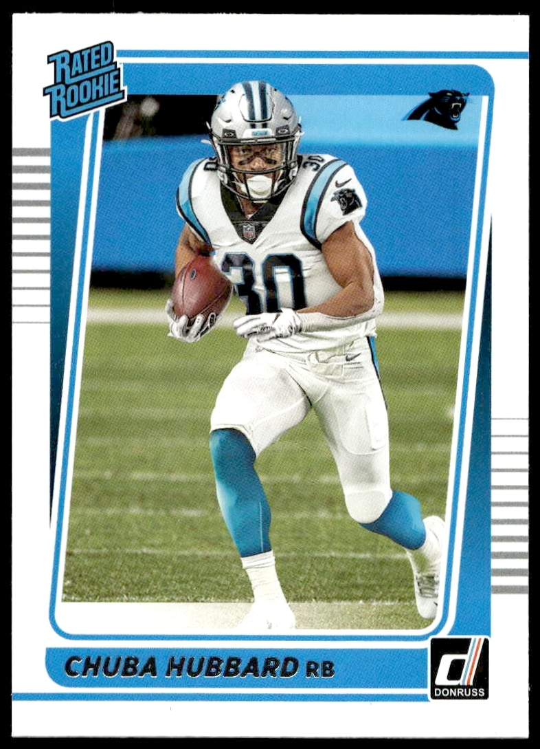 2021 Donruss Chuba Hubbard #287 (Front)