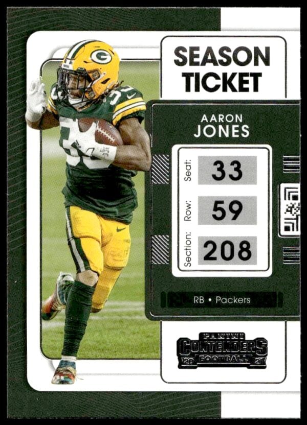 2021 Panini Contenders Aaron Jones #36 (Front)