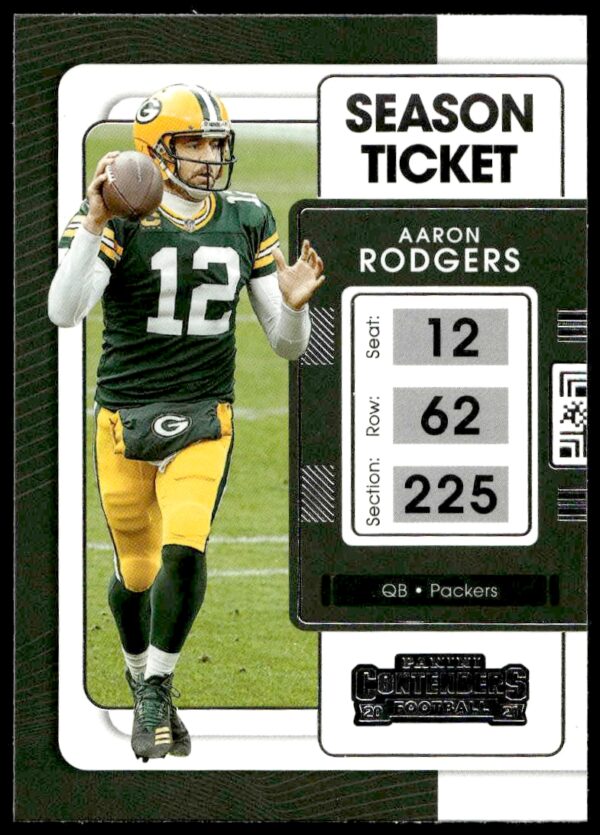 2021 Panini Contenders Aaron Rodgers #34 (Front)