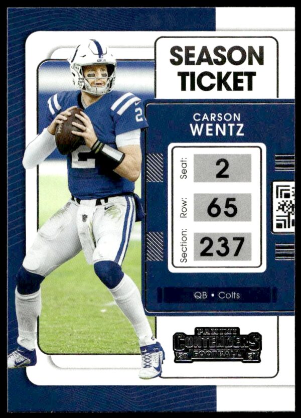 2021 Panini Contenders Carson Wentz #41 (Front)