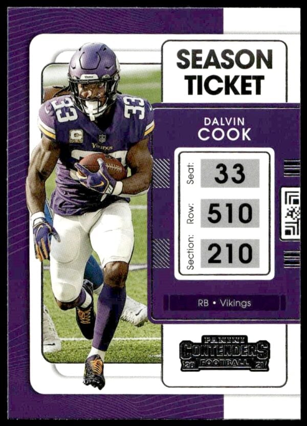 2021 Panini Contenders Dalvin Cook #65 (Front)