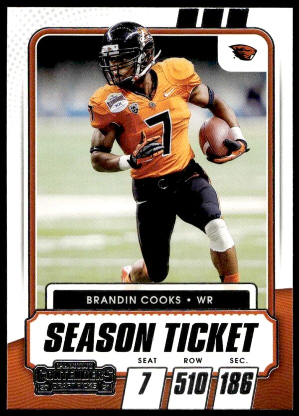 2021 Panini Contenders Draft Picks Brandin Cooks #96 (Front)