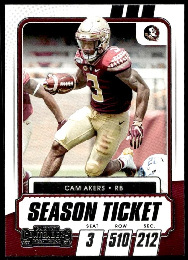 2021 Panini Contenders Draft Picks Cam Akers #57 (Front)