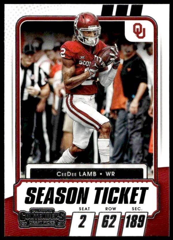 2021 Panini Contenders Draft Picks CeeDee Lamb #44 (Front)