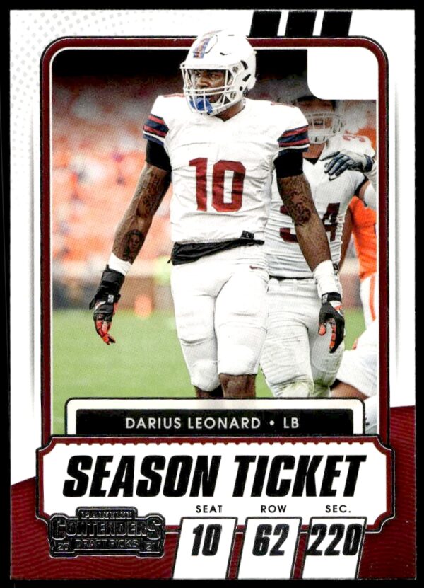 2021 Panini Contenders Draft Picks Darius Leonard #87 (Front)