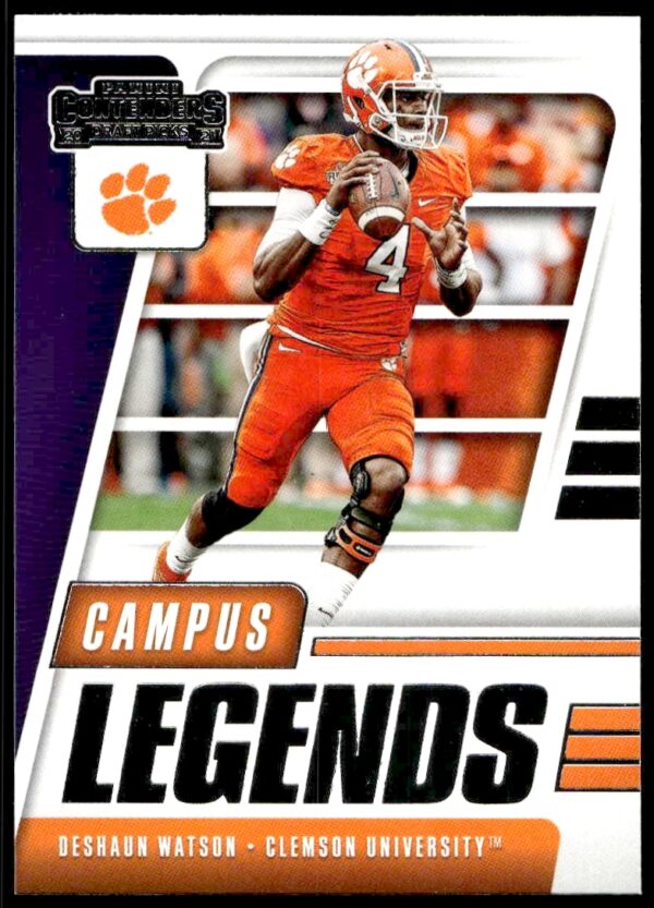 2021 Panini Contenders Draft Picks Deshaun Watson Campus Legends #1 (Front)