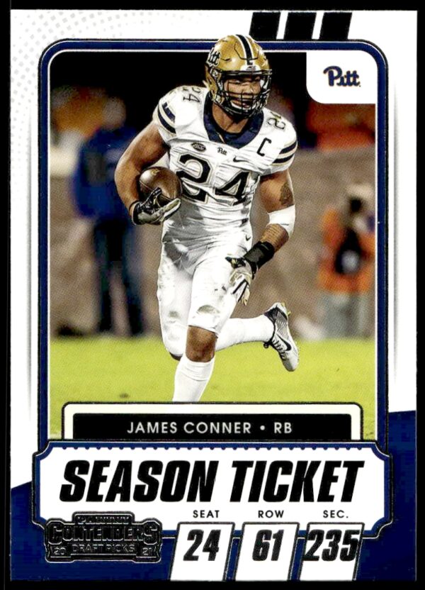 2021 Panini Contenders Draft Picks James Conner #66 (Front)