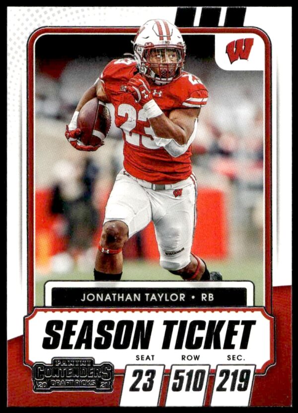 2021 Panini Contenders Draft Picks Jonathan Taylor #56 (Front)