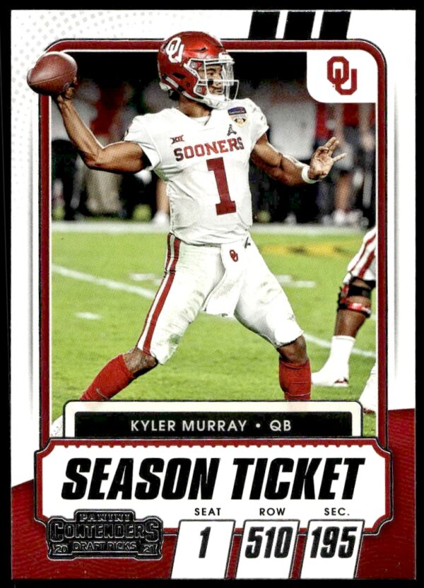 2021 Panini Contenders Draft Picks Kyler Murray #15 (Front)