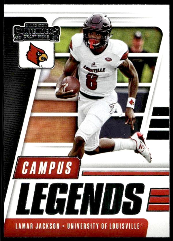 2021 Panini Contenders Draft Picks Lamar Jackson Campus Legends #17 (Front)