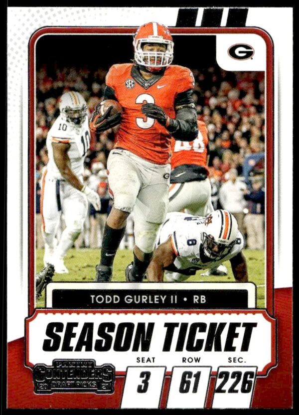 2021 Panini Contenders Draft Picks Todd Gurley II #58 (Front)