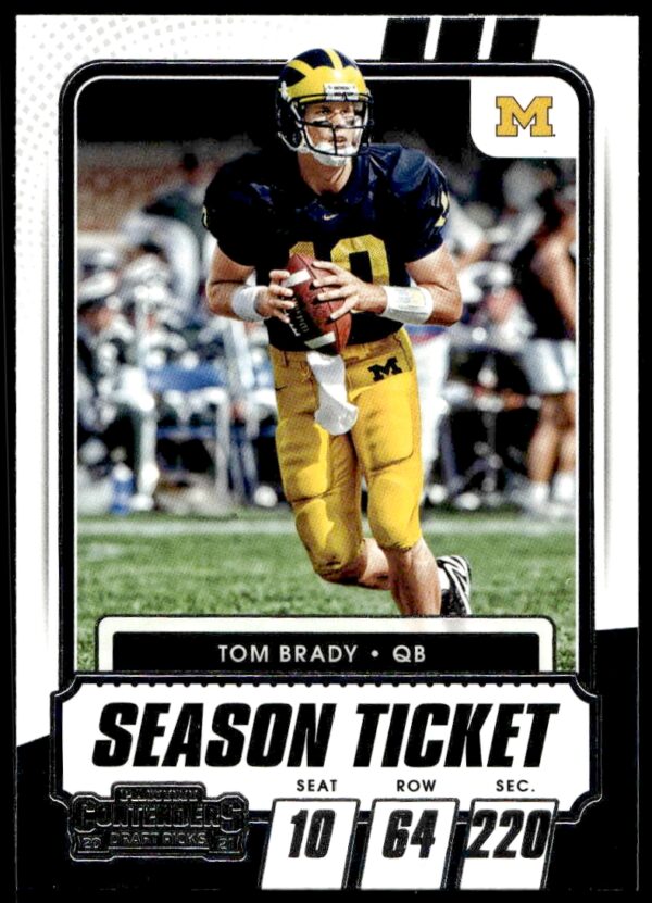 2021 Panini Contenders Draft Picks Tom Brady #8 (Front)