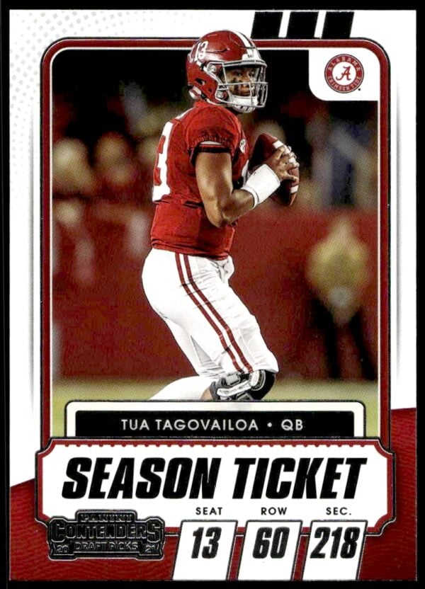 2021 Panini Contenders Draft Picks Tua Tagovailoa Conference Ticket #25 (Front)