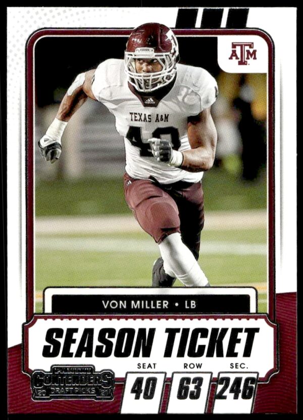 2021 Panini Contenders Draft Picks Von Miller #81 (Front)