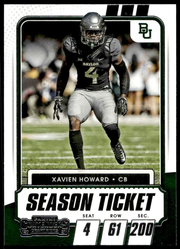 2021 Panini Contenders Draft Picks Xavien Howard #73 (Front)