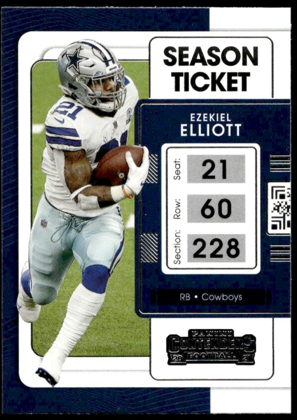 2021 Panini Contenders Ezekiel Elliott #26 (Front)