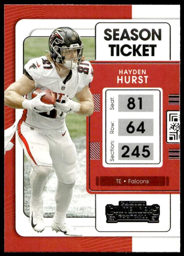 2021 Panini Contenders Hayden Hurst #6 (Front)