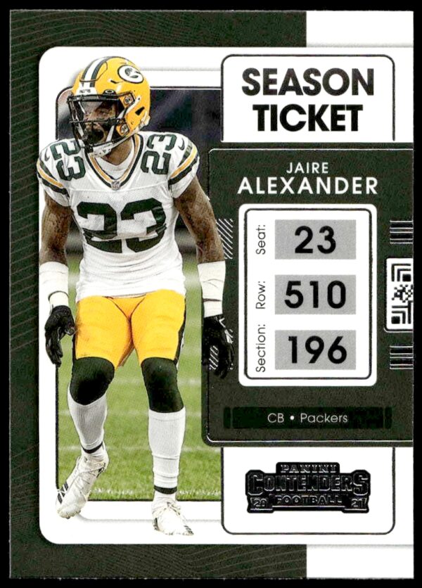 2021 Panini Contenders Jaire Alexander #37 (Front)