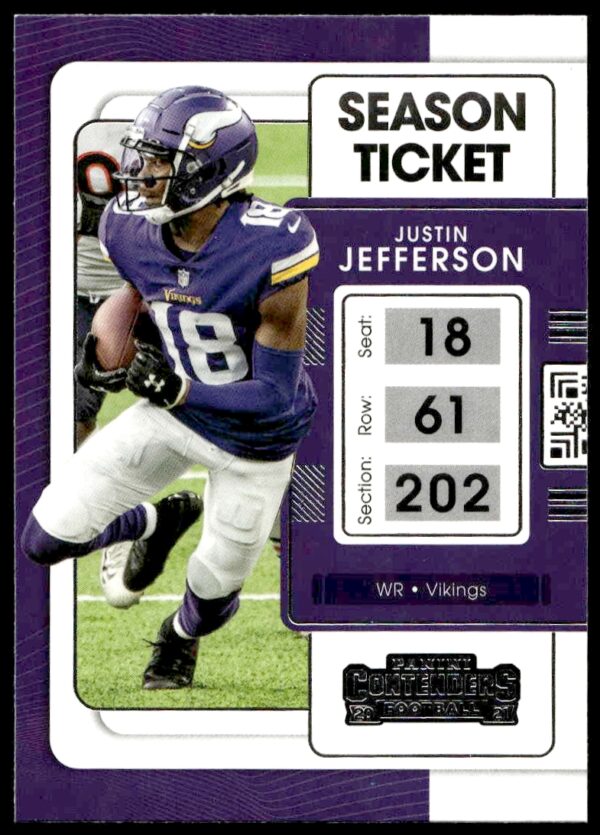 2021 Panini Contenders Justin Jefferson #63 (Front)