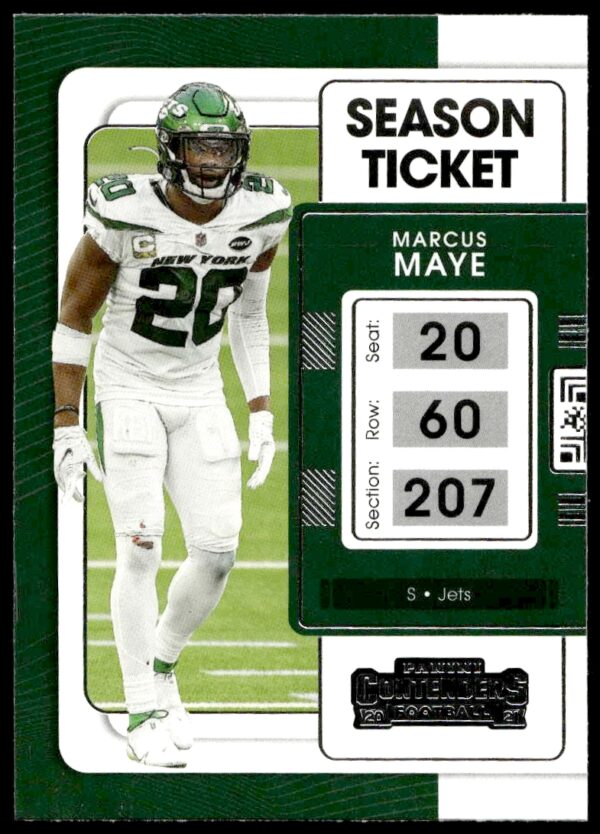 2021 Panini Contenders Marcus Maye #77 (Front)