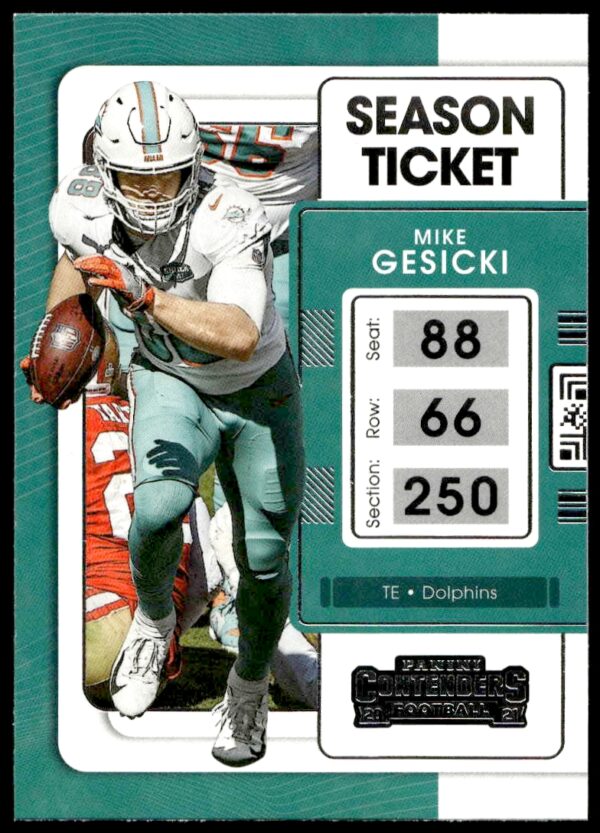 2021 Panini Contenders Mike Gesicki #62 (Front)