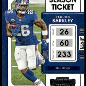 2021 Panini Contenders Saquon Barkley #74 (Front)