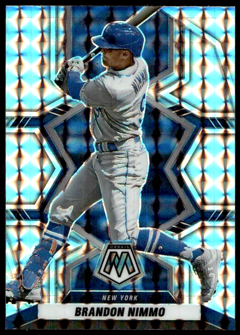 2022 Panini Mosaic Brandon Nimmo Mosaic Prizm #147 (Front)