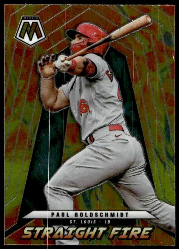 2022 Panini Mosaic Paul Goldschmidt Straight Fire #SF-16 (Front)