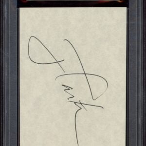 Certified autograph of President Jimmy Carter on a PSA/DNA slabbed card.