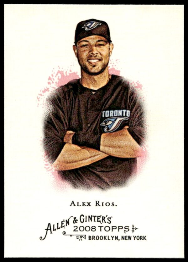 2008 Topps Allen & Ginter Alex Rios #115 (Front)