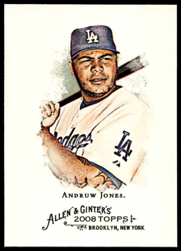 2008 Topps Allen & Ginter Andruw Jones #38 (Front)