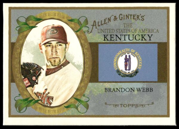 2008 Topps Allen & Ginter Brandon Webb United States #US17 (Front)