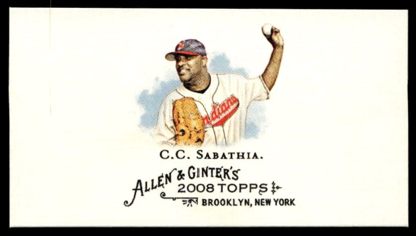 2008 Topps Allen & Ginter CC Sabathia Mini #5 (Front)