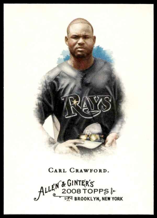 2008 Topps Allen & Ginter Carl Crawford #340 (Front)