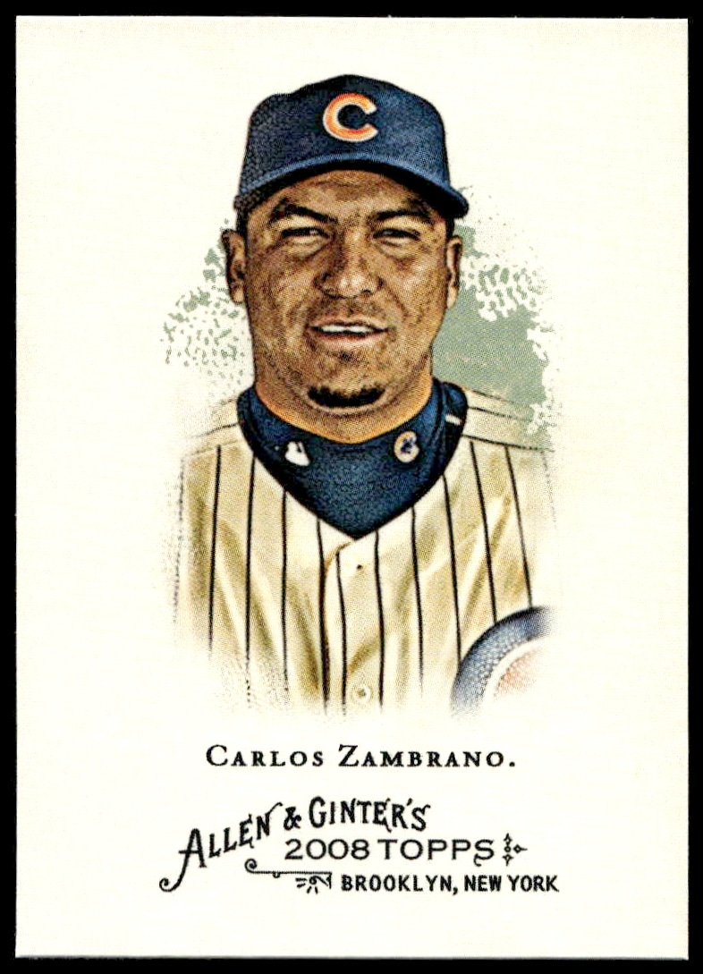 2008 Topps Allen & Ginter Carlos Zambrano #96 (Front)