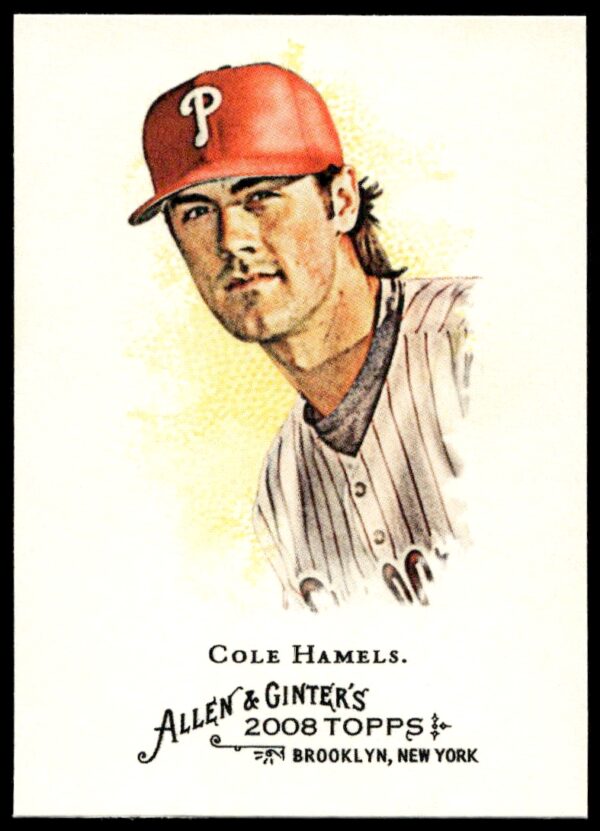 2008 Topps Allen & Ginter Cole Hamels #255 (Front)