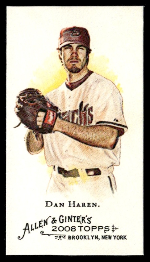 2008 Topps Allen & Ginter Dan Haren Mini #235 (Front)