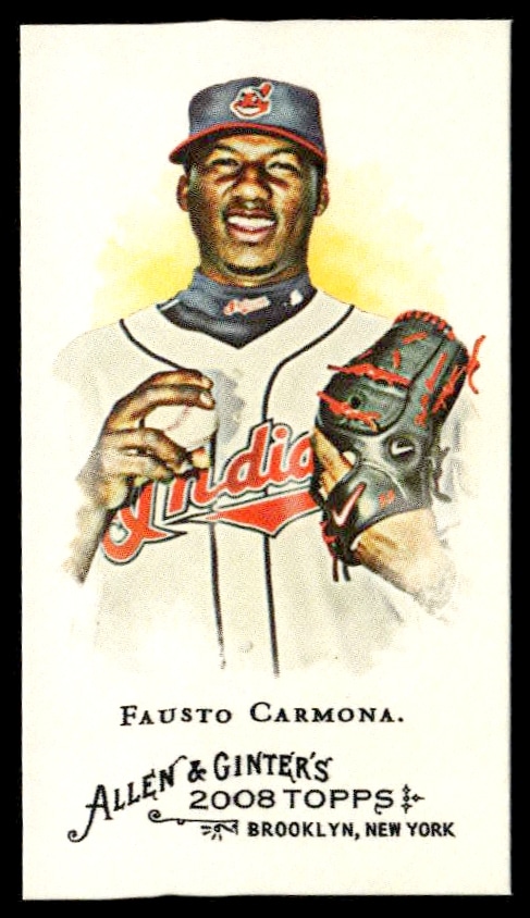 2008 Topps Allen & Ginter Fausto Carmona Mini #71 (Front)