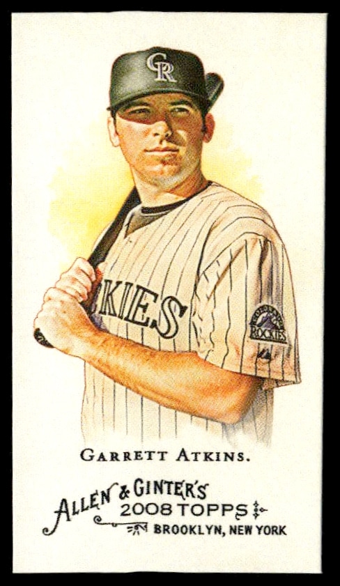 2008 Topps Allen & Ginter Garrett Atkins Mini #95 (Front)