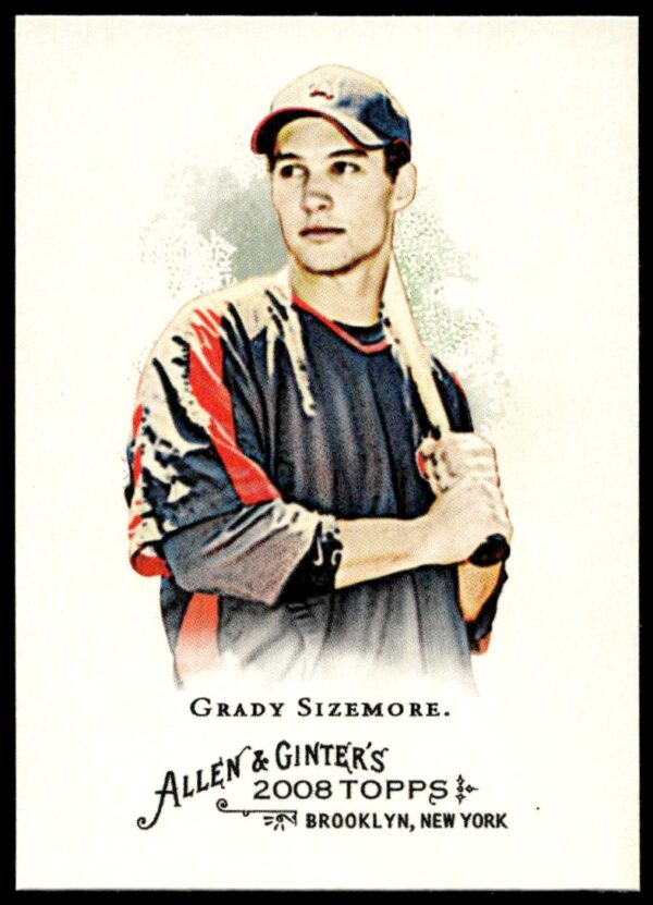 2008 Topps Allen & Ginter Grady Sizemore #190 (Front)