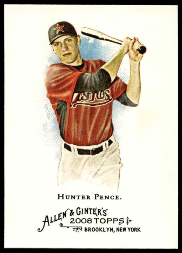 2008 Topps Allen & Ginter Hunter Pence #254 (Front)