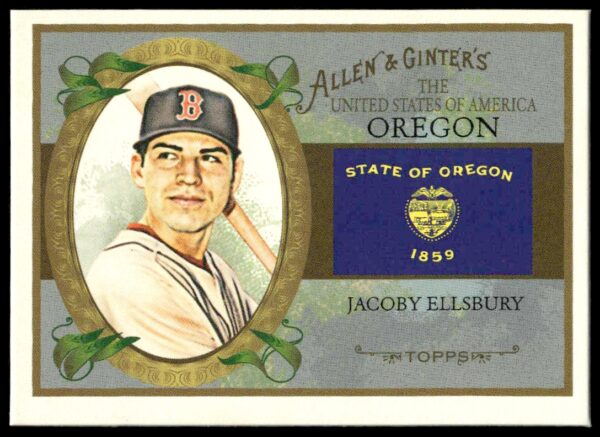 2008 Topps Allen & Ginter Jacoby Ellsbury United States #US37 (Front)