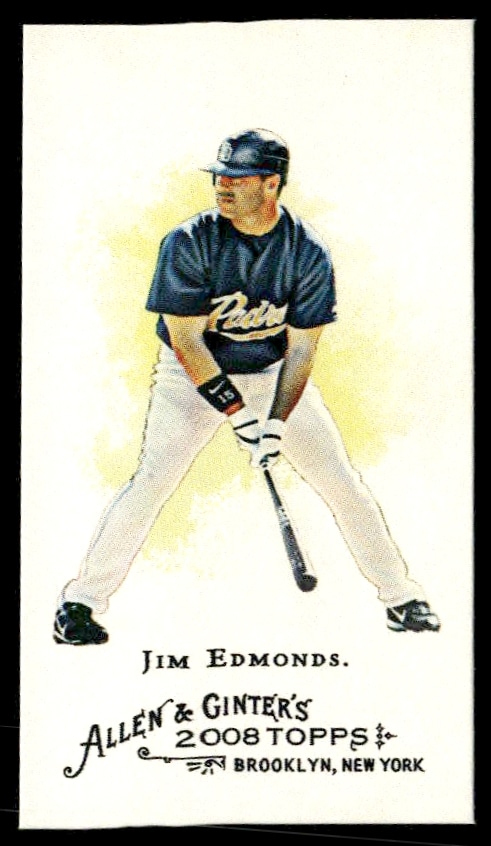 2008 Topps Allen & Ginter Jim Edmonds Mini #279 (Front)