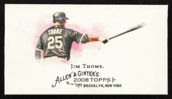 2008 Topps Allen & Ginter Jim Thome Mini #76 (Front)