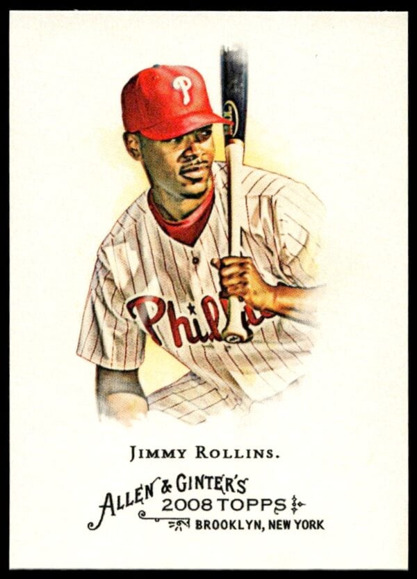 2008 Topps Allen & Ginter Jimmy Rollins #140 (Front)