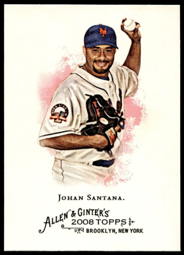 2008 Topps Allen & Ginter Johan Santana #150 (Front)