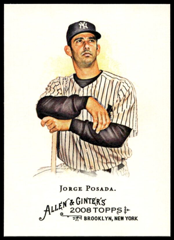 2008 Topps Allen & Ginter Jorge Posada #164 (Front)