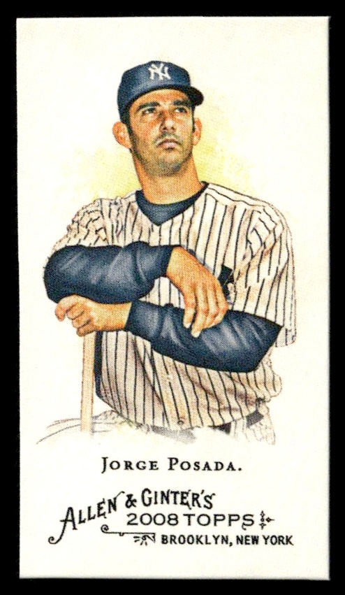 2008 Topps Allen & Ginter Jorge Posada Mini #164 (Front)