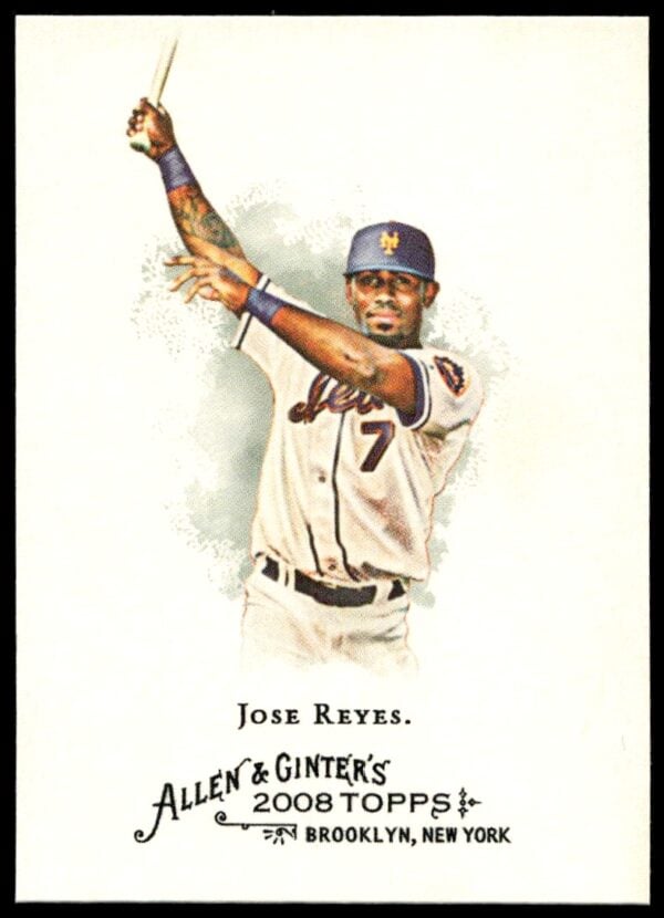 2008 Topps Allen & Ginter Jose Reyes #90 (Front)